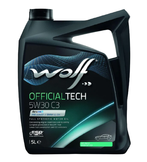 Моторное масло Wolf OfficialTech 5W-30 C3, 5л  (WOLF: 656075)